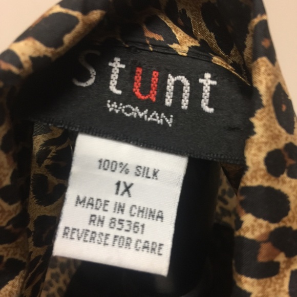 100% Silk leopard blouse - Picture 4 of 4